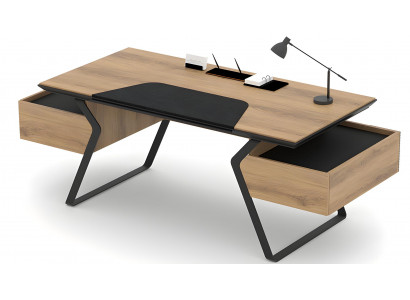 Schreibtisch Bürotisch Computertisch Arbeitszimmer Tisch 2 Schubladen