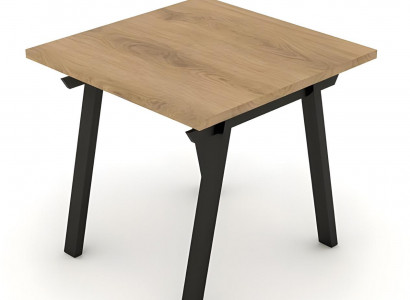 Couchtisch Beistelltisch Holztisch Quadratisch Metallbeine Arbeitszimmer