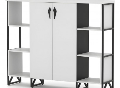 Büroschrank Schrank Regale Beistellschrank Weiß Arbeitszimmer Büromöbel
