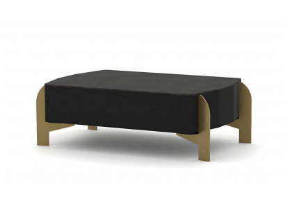 Luxus Beistelltisch Couchtisch Sofatisch Holz Schwarz-Gold Arbeitszimmer
