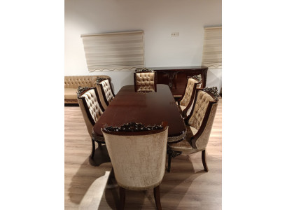 Esszimmergruppe Tisch 6x Stühle Esszimmergarnitur Tisch Set 7tlg.Sofort