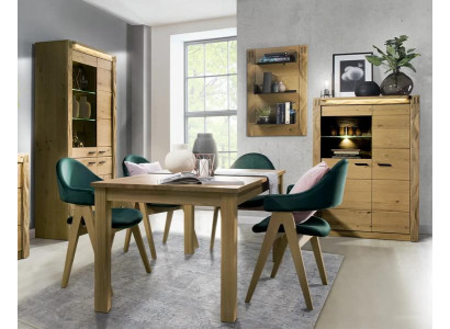 Esszimmer Modern Set Esstisch 4x Stühle Designer 2x Vitrine Einrichtung