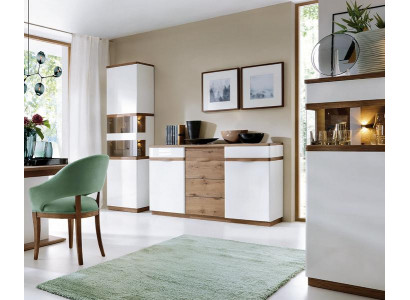 Esszimmer Set Sideboard Komplett Vitrine Luxuriöses Designer Einrichtung