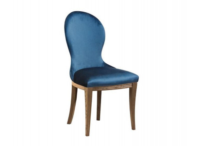 Blau Stuhl Designerstuhl Esszimmerstuhl Relaxstuhl Holzstuhl Lehnstuhl
