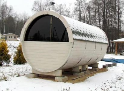 Saunafass Gartensauna Saunatonne Naturfasssauna Wellnessfass Fasshütte