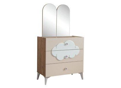 Rosa Kommode aus Holz im eleganten Design