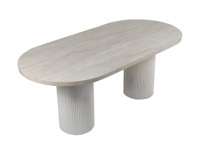 Esstisch Weiß Modern Luxus Design Tisch für Wohnzimmer Küche