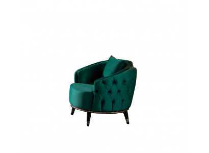 Sessel 1 Sitzer Wohnzimmer Moderne Design Elegantes Möbel Grün Luxus