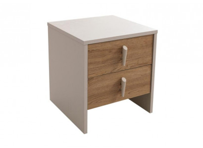 Eleganter brauner Nachttisch aus Holz im modernen Design