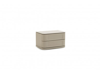 Schlafzimmer Nachttisch Nachtschrank Holz Beistelltisch Modern Möbel Beige