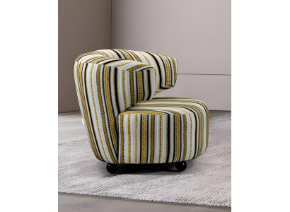 Einzelsessel Sessel Lesesessel Clubsessel Loungesessel Nadelstreifen