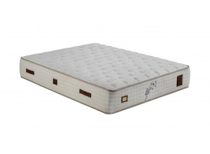 Weiße Komfortmatratze aus Textil für Schlafzimmer