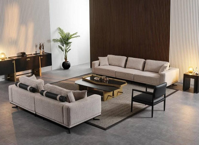 Luxus Wohnzimmer Komplett Set  Einrichtung Sofa Tisch Sideboard 7tlg