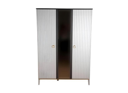 Eleganter weißer Holzschrank modern für Schlafzimmer und Wohnzimmer