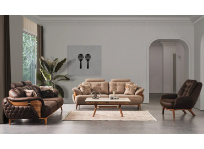 Lounge Garnitur Polstergruppe Couch Set Sofa Gruppe Sitzgarnitur Wohnlandschaft