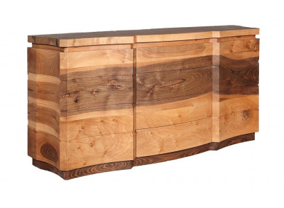 Braune Holz-Konsolentisch modern elegant für Flur Wohnzimmer Büro