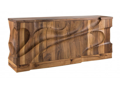 Elegante braune Holz-Konsolentisch im stilvollen Design