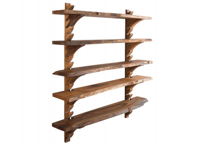 Braunes Holzregal modernes Design langlebig und vielseitig