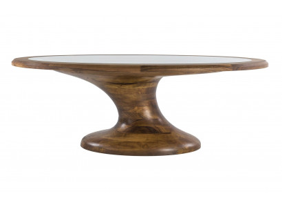 Eleganter brauner Esstisch aus Holz für stilvolle Wohnräume