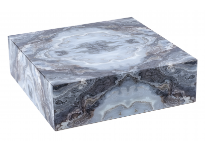 Moderner grauer Couchtisch aus Holz