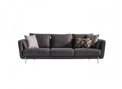 Sofa Modern Couch Stoff Polster Sofas Couchen Wohnzimmer Design 4 Sitzer