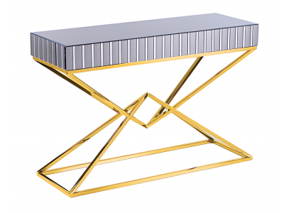 Konsolentisch Grau Holz Modern Elegant