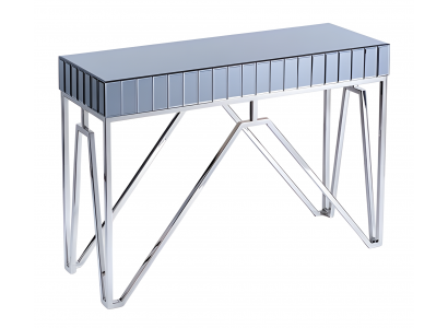 Eleganter grauer Holz-Konsolentisch modern stilvoll