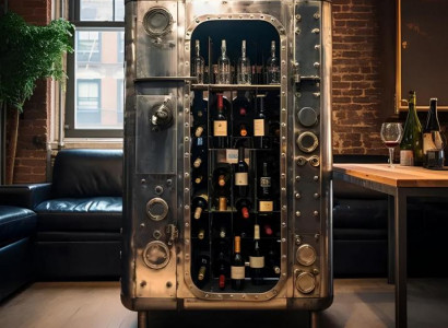 Weinkühlschrank Weinkommode Weinschrank Weinmöbel Flaschenregal