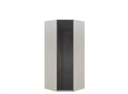 Eckschrank aus Holz in Beige modern, stilvoll