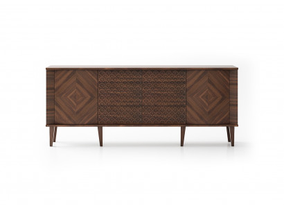 Elegante braune Holz-Konsole im zeitlosen Design