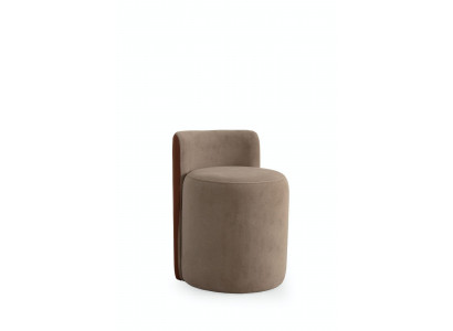 Beiger Holz Hocker Modern Design Möbelstil