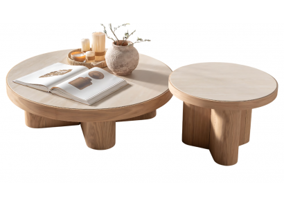 Couchtisch-Set aus Massivholz – Für ein elegantes und funktionales Wohnzimmer