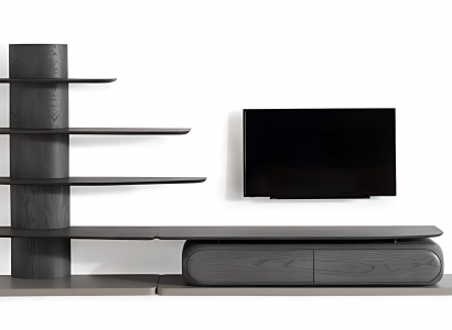TV-Lowboard aus Massivholz – Für eine robuste und elegante Aufbewahrung.