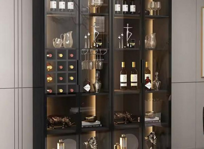 Weinschrank Vitrine Schaukasten Glasvitrine Schrankvitrine Glasschrank