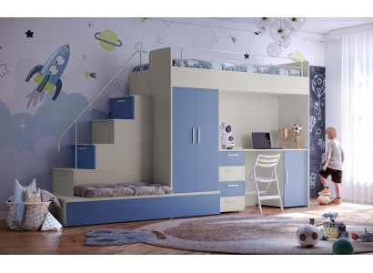 Hochbett mit Stauraum – Funktional und ideal für das Jugendzimmer.