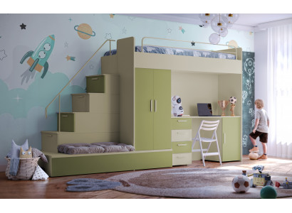 Hochbett mit Schreibtisch – Für mehr Platz und Ordnung im Kinderzimmer.