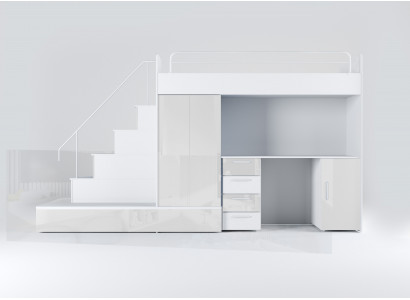 Hochbett mit Stauraum und Regal – Perfekt für das Kinderzimmer oder Jugendzimmer