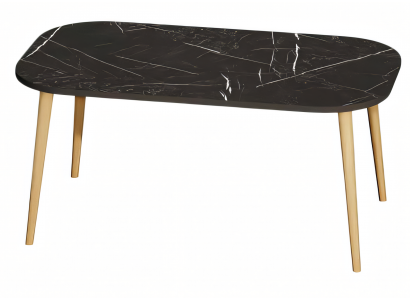 Moderner schwarzer Couchtisch aus Holz