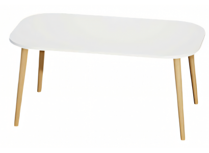 Moderner weißer Couchtisch aus Holz