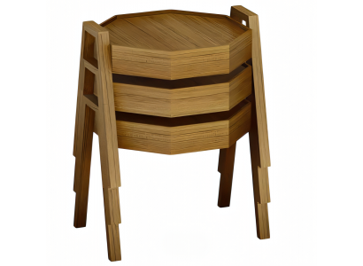 Couchtisch-Set aus Holz in Braun modern elegant