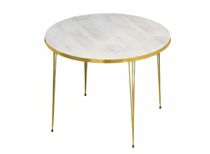Eleganter weißer Couchtisch aus Holz mit modernem Design
