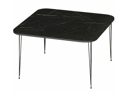 Eleganter schwarzer Couchtisch aus Holz mit modernem Design