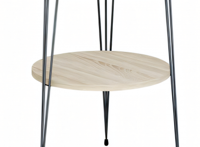 Beistelltisch aus Metall in Beige modern elegant