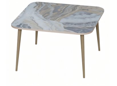 Moderner Mehrfarbiger Couchtisch aus Holz