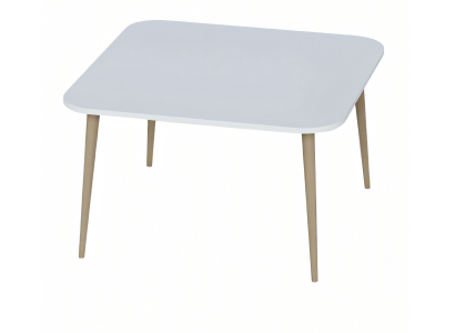 Eleganter weißer Couchtisch aus Holz im modernen Stil