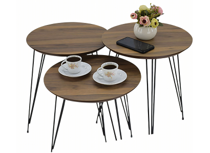 Eleganter Beistelltisch aus Holz in Braun für stilvolles Wohnen