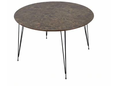 Eleganter brauner Couchtisch aus Holz im modernen Stil