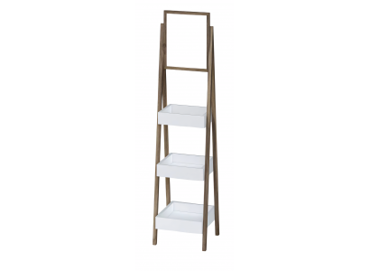Regal mit Spiegel aus Holz in Braun – elegantes, funktionales Design