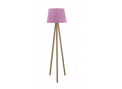 Rosa Holz Stehlampe modern eleganter Dekorationsartikel