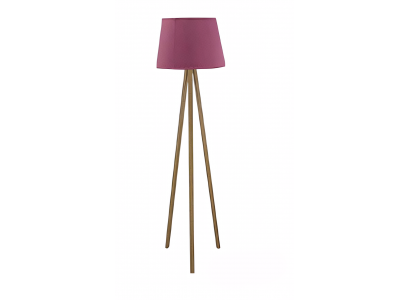 Elegante rosa Holz Stehlampe im modernen Design